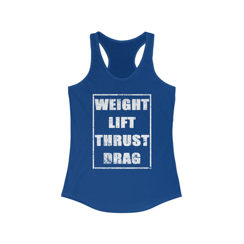 Weight Lift Thrust Drag Racerback Tank