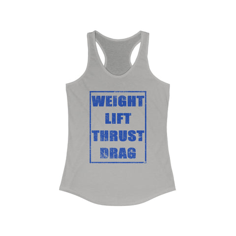 Weight Lift Thrust Drag Racerback Tank