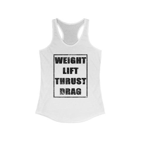 Weight Lift Thrust Drag Racerback Tank