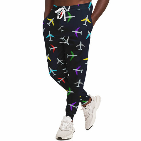 Airplane Pattern Athletic Joggers