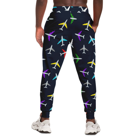 Airplane Pattern Athletic Joggers