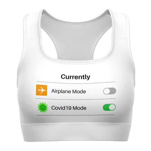 Covid19 Mode on Sports Bra