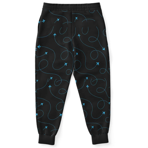 Blue Airplane Web Athletic Jogger