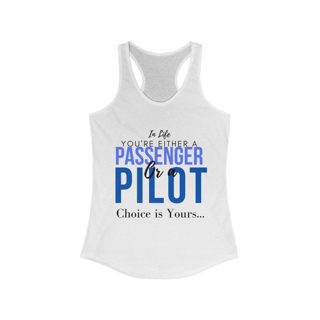 Pilot or Passenger- Women's Racerback Tank