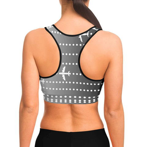 Parallel Aircraft Separation Sports Bra