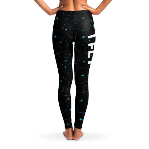 Blue Airplane Web Legging