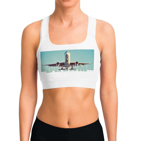 My Dream Is to Fly  Sports Bra