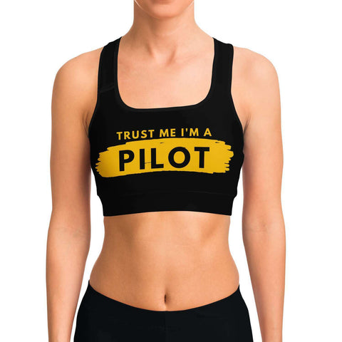 I'm A Pilot Sports Bra