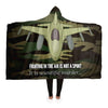 Fighter Pilot Comfy Hooded Blanket