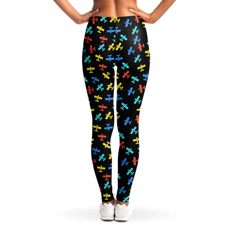 Colorful Cessna Pattern Legging