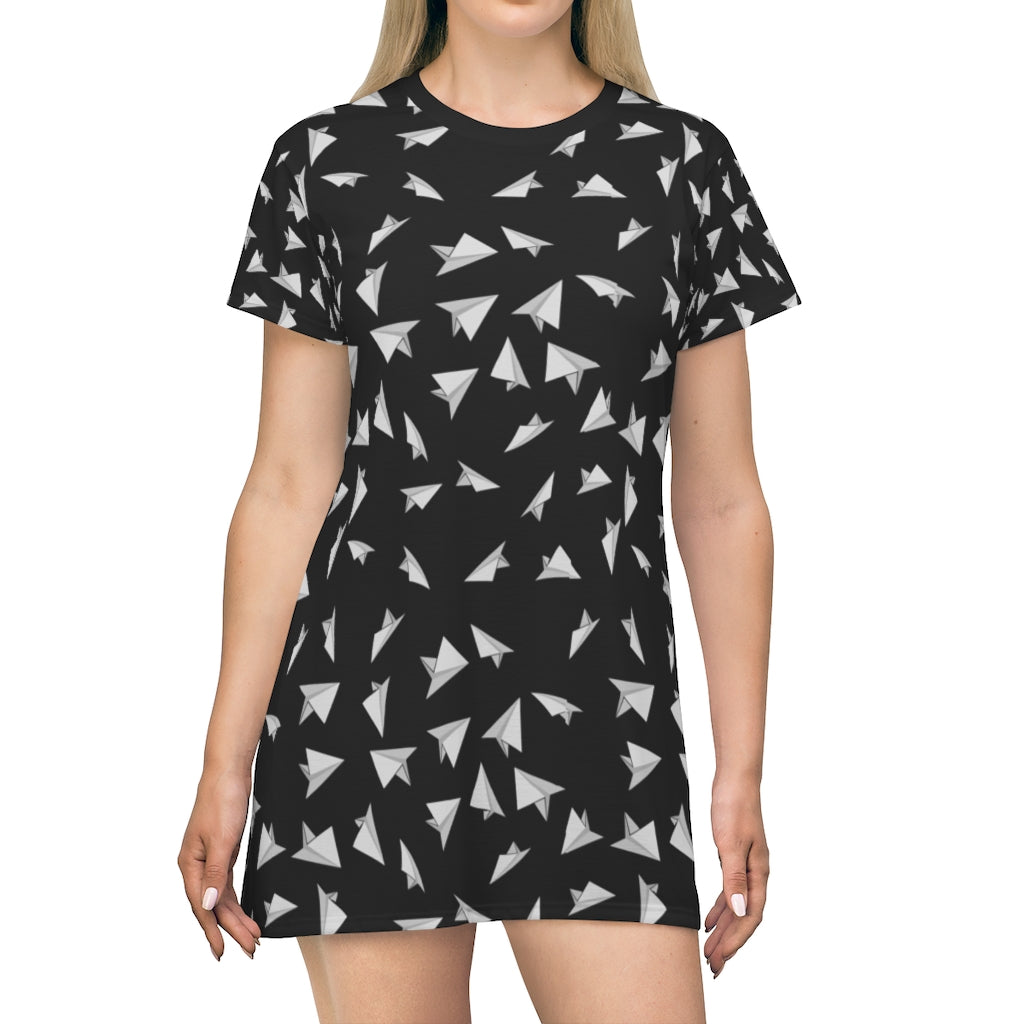 Paper Plane T-Shirt Dress