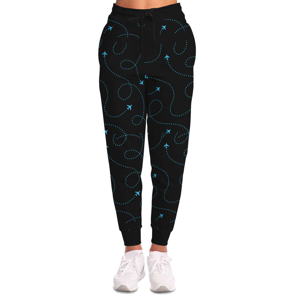 Blue Airplane Web Athletic Jogger