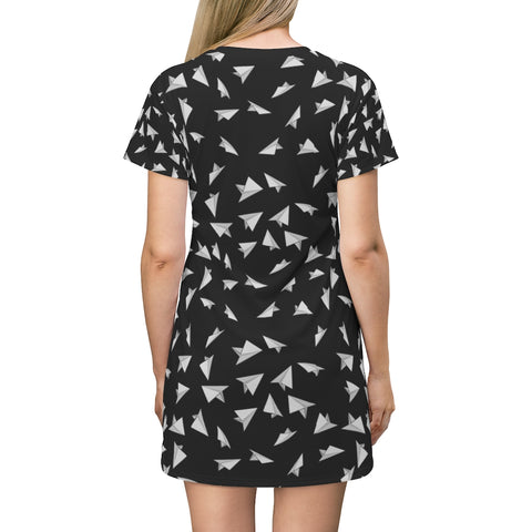 Paper Plane T-Shirt Dress