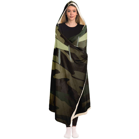 Fighter Pilot Comfy Hooded Blanket