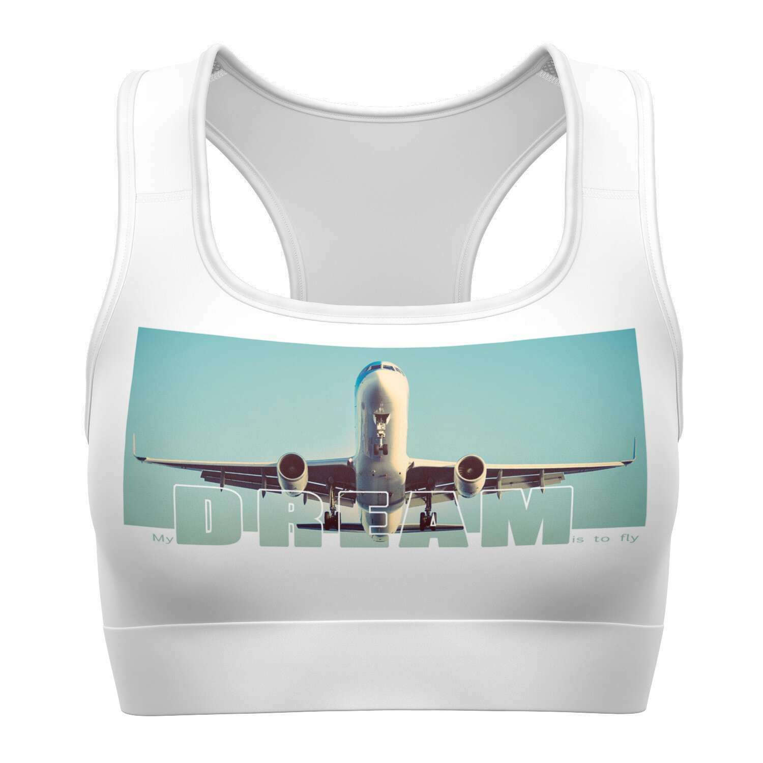 My Dream Is to Fly  Sports Bra