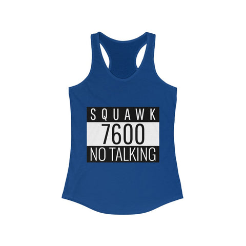 Lost Comm SQUAWK 7600- Women's Racerback Tank