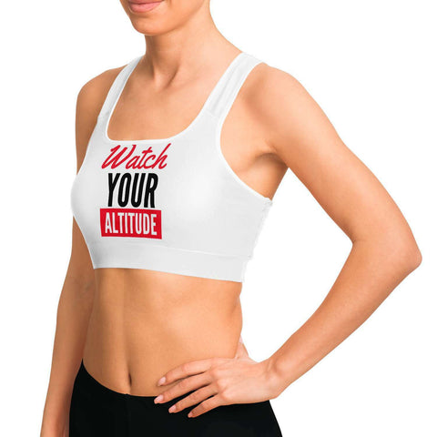 Watch Your Altitude Sports Bra