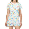 Colorful Cessna Pattern- T-Shirt Dress