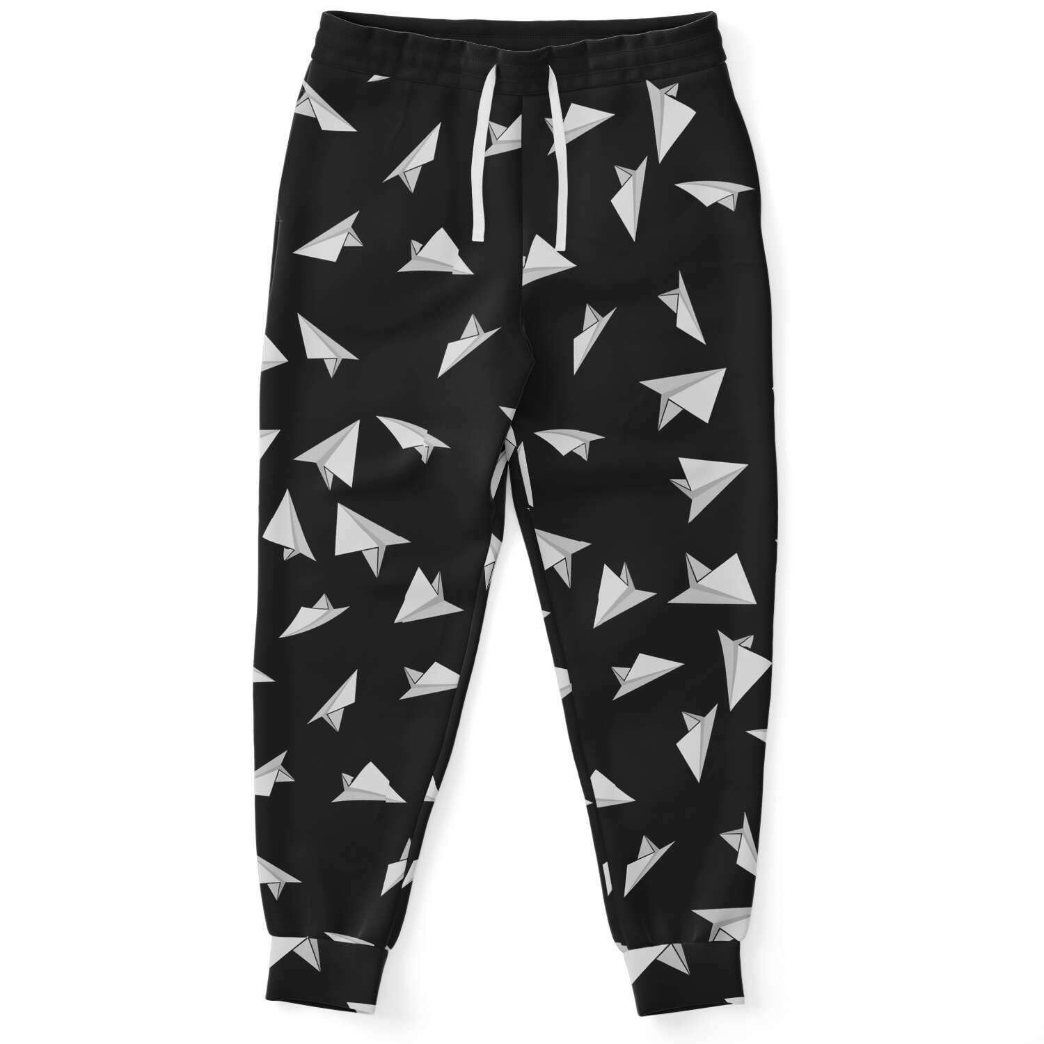 Paper Plane Pattern Athletic Jogger