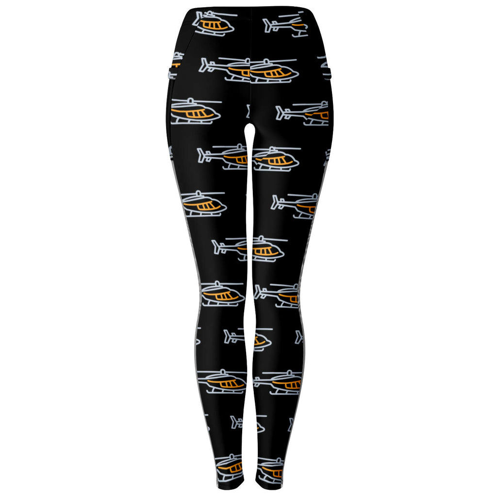 Helicopter Love Mesh Pocket Legging