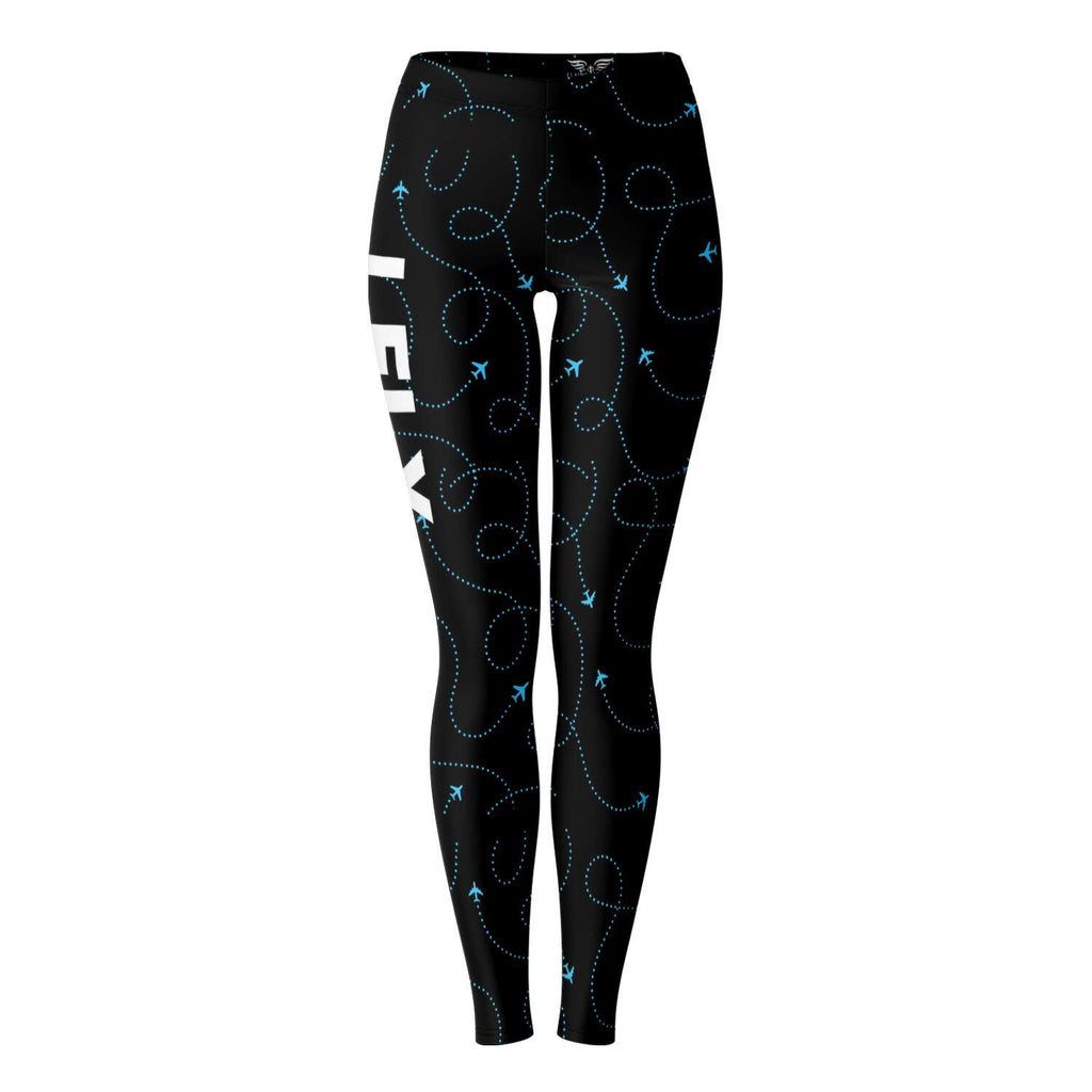 Blue Airplane Web Legging