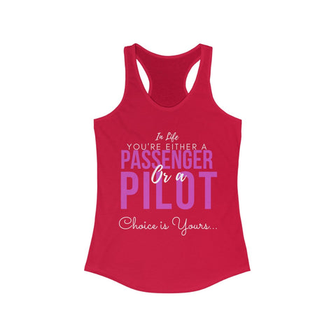 Pilot or Passenger- Women's Racerback Tank