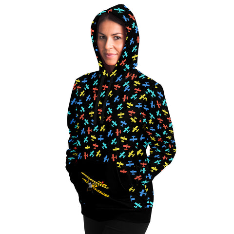 Colorful Cessna Pattern Athletic Hoodie