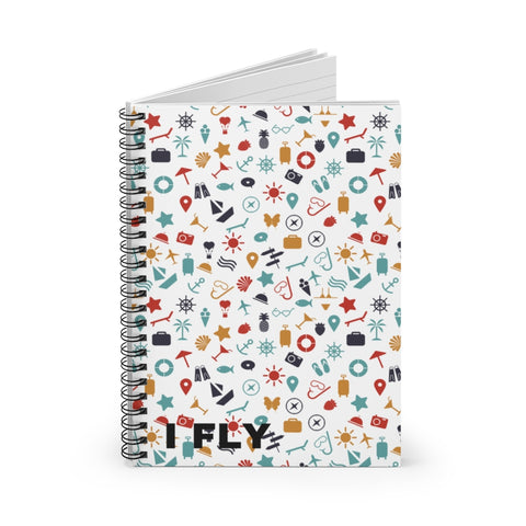 Traveler Icons- Spiral Notebook