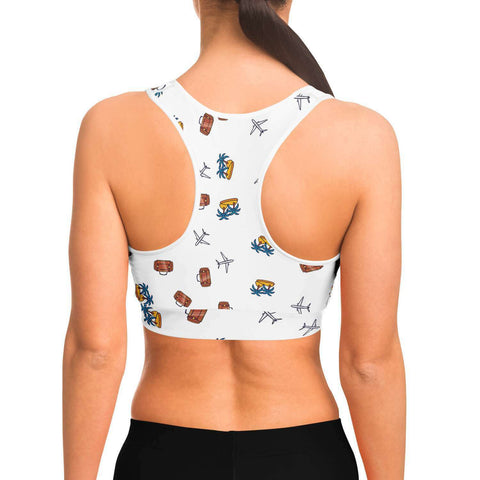 I Need a Vacay Sports Bra