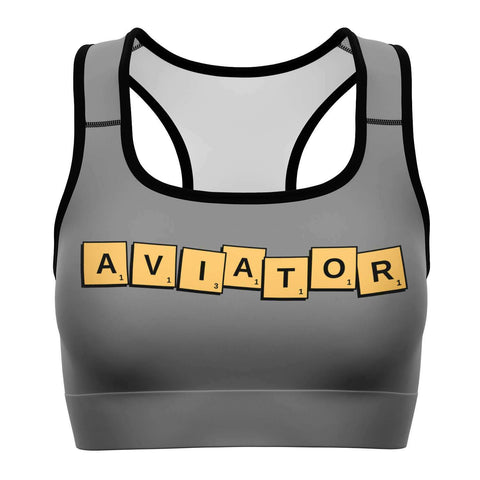 Scrabble AVIATOR Sports Bra