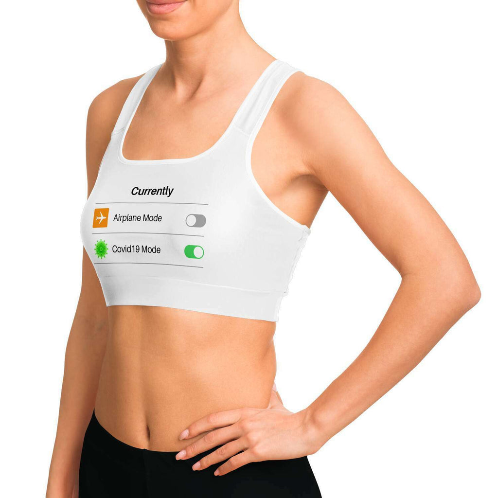 Covid19 Mode on Sports Bra