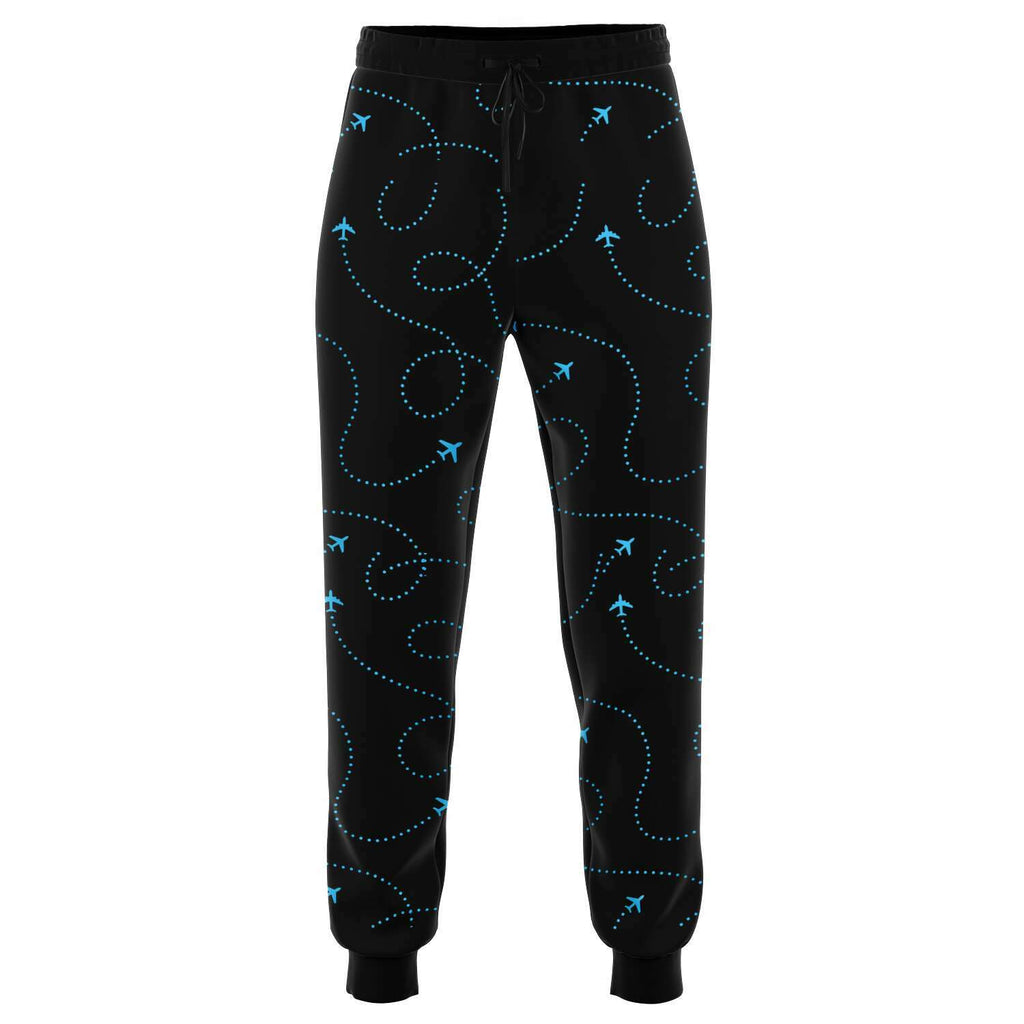 Blue Airplane Web Athletic Jogger