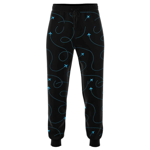 Blue Airplane Web Athletic Jogger