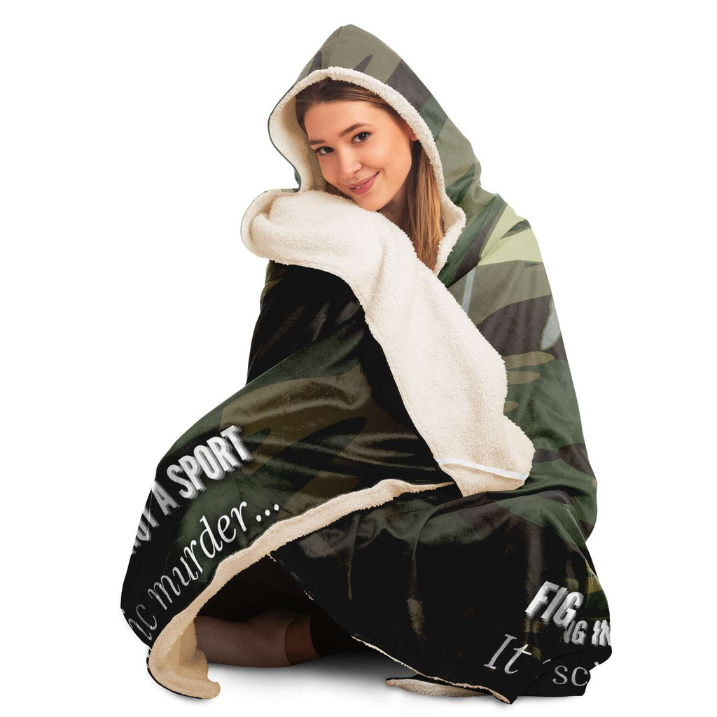 Fighter Pilot Comfy Hooded Blanket