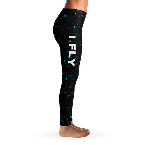 Blue Airplane Web Legging