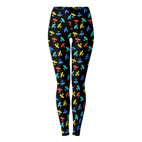 Colorful Cessna Pattern Legging