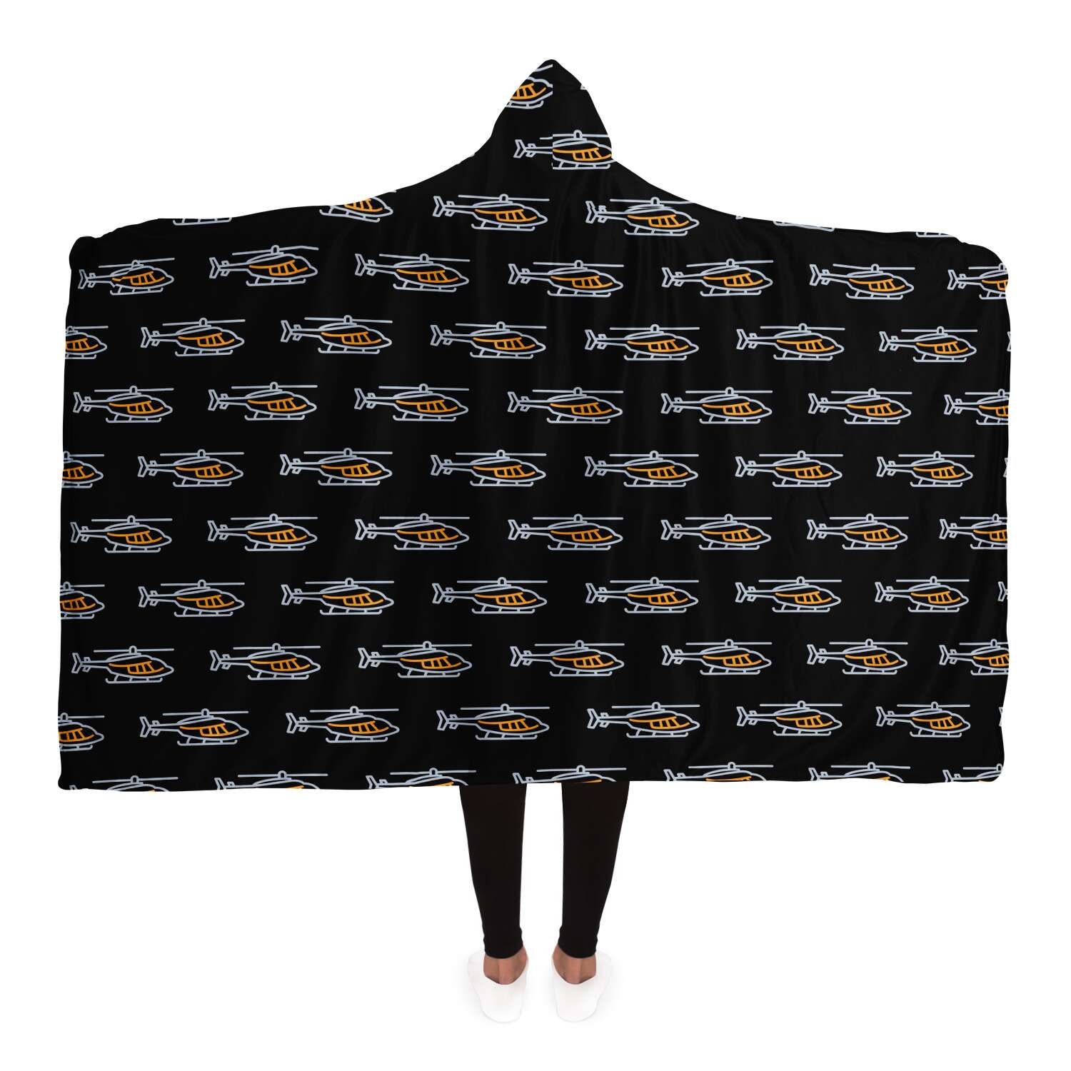 Helicopter Love Comfy Hooded Blanket