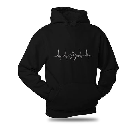 Airplane Heartbeat-Hoodie