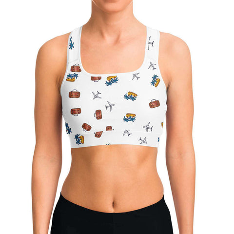 I Need a Vacay Sports Bra