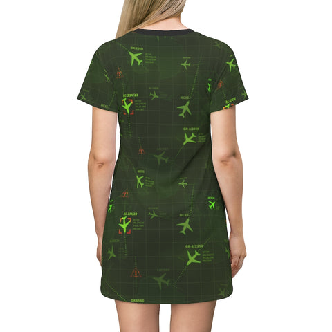 Radar Screen T-Shirt Dress