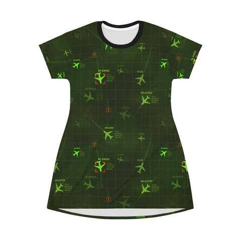 Radar Screen T-Shirt Dress