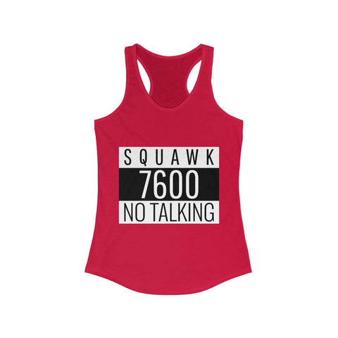 Lost Comm SQUAWK 7600- Women's Racerback Tank