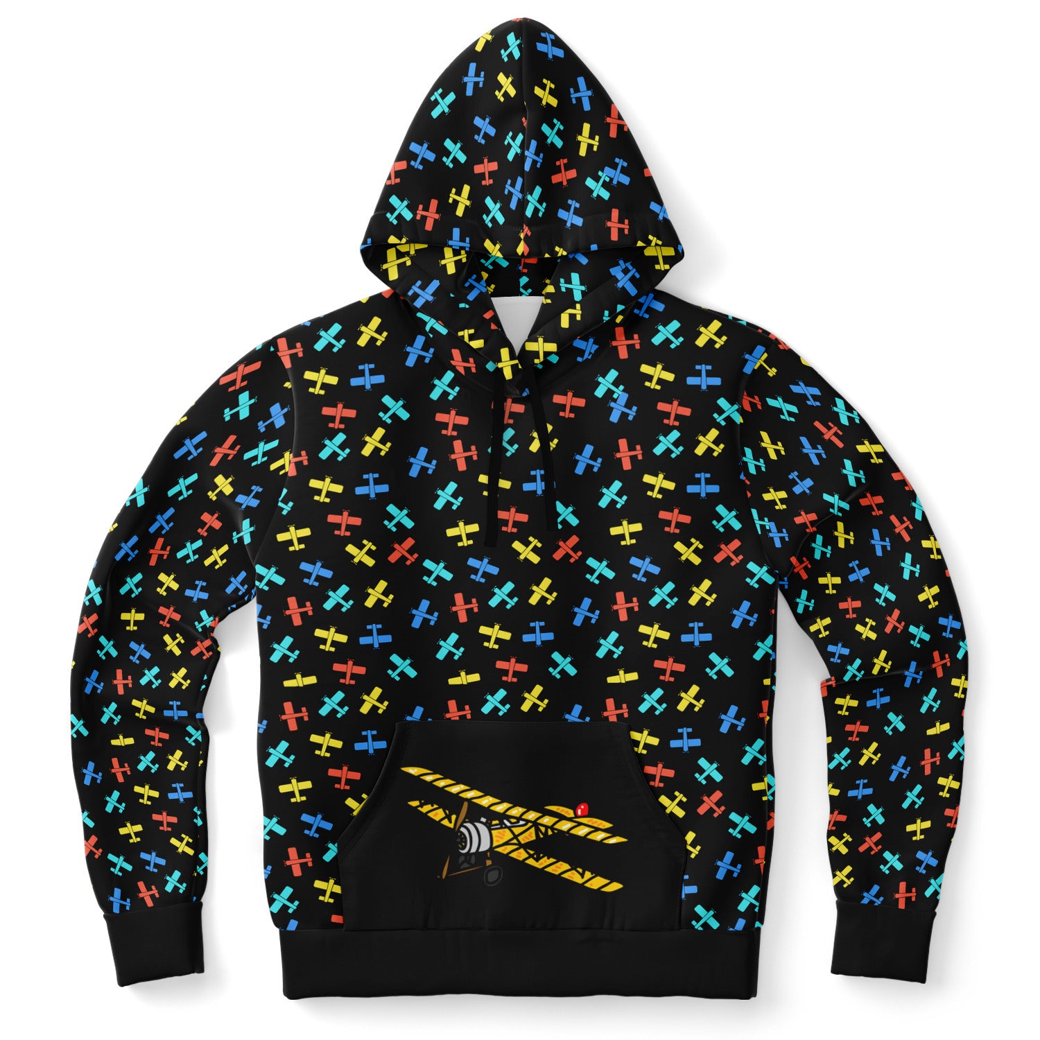 Colorful Cessna Pattern Athletic Hoodie