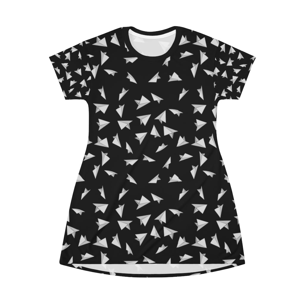 Paper Plane T-Shirt Dress