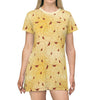 Paper Plane Routes T-Shirt Dress