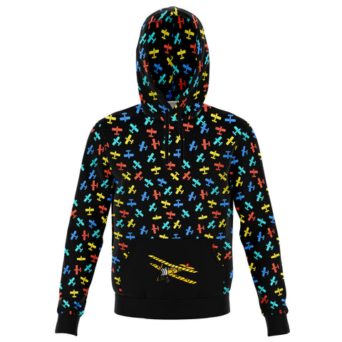 Colorful Cessna Pattern Athletic Hoodie