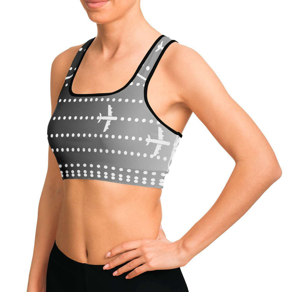 Parallel Aircraft Separation Sports Bra