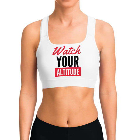 Watch Your Altitude Sports Bra