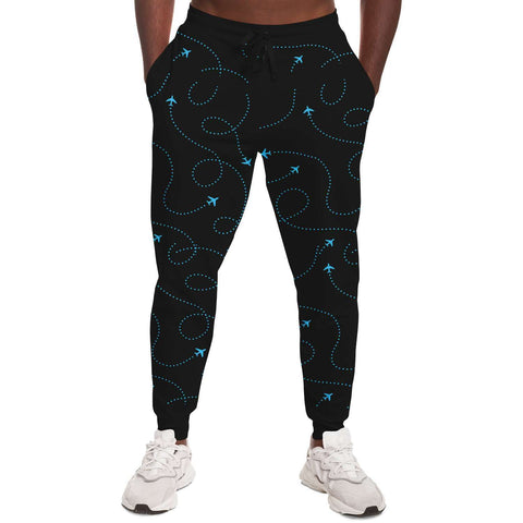 Blue Airplane Web Athletic Jogger