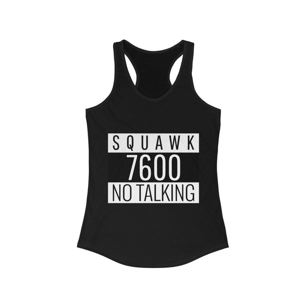 Lost Comm SQUAWK 7600- Women's Racerback Tank